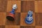 Two chess figures - showing confrontation between Russia and NATO