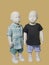 Two children mannequins.