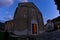 Two churches inside Studenica monastery during evening prayer