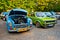 Two classic cars Syrena 105 and Volkswagen Golf I