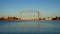 Two clips of the Iconic Duluth Minnesota Aerial Lift Bridge and Duluth Harbor