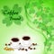 Two coffee mugs for St. Patrick`s Day