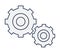 two cogwheel illustration