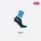 Two color ankle vector icon from sports concept. isolated blue ankle vector sign symbol can be use for web, mobile and logo. eps