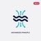 Two color archimedes principle vector icon from education concept. isolated blue archimedes principle vector sign symbol can be