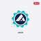 Two color ardor vector icon from blockchain concept. isolated blue ardor vector sign symbol can be use for web, mobile and logo.