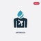 Two color arterioles vector icon from sauna concept. isolated blue arterioles vector sign symbol can be use for web, mobile and