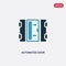 Two color automated door vector icon from smart home concept. isolated blue automated door vector sign symbol can be use for web,