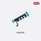 Two color bassoon vector icon from music concept. isolated blue bassoon vector sign symbol can be use for web, mobile and logo.
