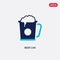 Two color beer can vector icon from gastronomy concept. isolated blue beer can vector sign symbol can be use for web, mobile and