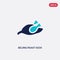 Two color beijing roast duck vector icon from culture concept. isolated blue beijing roast duck vector sign symbol can be use for
