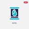 Two color biofuel vector icon from ecology concept. isolated blue biofuel vector sign symbol can be use for web, mobile and logo.