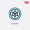 Two color blasphemy vector icon from religion concept. isolated blue blasphemy vector sign symbol can be use for web, mobile and