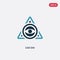 Two color cao dai vector icon from religion concept. isolated blue cao dai vector sign symbol can be use for web, mobile and logo