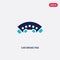 Two color car brake pad vector icon from car parts concept. isolated blue car brake pad vector sign symbol can be use for web,