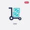 Two color cargo vector icon from delivery and logistics concept. isolated blue cargo vector sign symbol can be use for web, mobile
