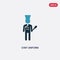 Two color chef uniform vector icon from people concept. isolated blue chef uniform vector sign symbol can be use for web, mobile