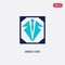 Two color dress code vector icon from business concept. isolated blue dress code vector sign symbol can be use for web, mobile and