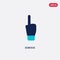 Two color dubious vector icon from gestures concept. isolated blue dubious vector sign symbol can be use for web, mobile and logo