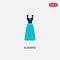 Two color elegante vector icon from fashion concept. isolated blue elegante vector sign symbol can be use for web, mobile and logo
