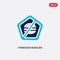 Two color forbidden burguer vector icon from food concept. isolated blue forbidden burguer vector sign symbol can be use for web,