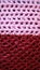 Two-color fragment of knitted fabric