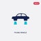 Two color fyling vehicle vector icon from artificial intellegence concept. isolated blue fyling vehicle vector sign symbol can be