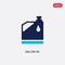Two color gallon oil vector icon from tools concept. isolated blue gallon oil vector sign symbol can be use for web, mobile and