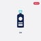 Two color gin vector icon from gastronomy concept. isolated blue gin vector sign symbol can be use for web, mobile and logo. eps