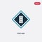 Two color give way vector icon from signaling concept. isolated blue give way vector sign symbol can be use for web, mobile and