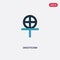 Two color gnosticism vector icon from religion concept. isolated blue gnosticism vector sign symbol can be use for web, mobile and