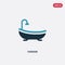 Two color hamam vector icon from sauna concept. isolated blue hamam vector sign symbol can be use for web, mobile and logo. eps 10