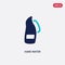 Two color hard water vector icon from cleaning concept. isolated blue hard water vector sign symbol can be use for web, mobile and