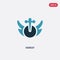 Two color heresy vector icon from religion concept. isolated blue heresy vector sign symbol can be use for web, mobile and logo.