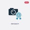 Two color high quality vector icon from photography concept. isolated blue high quality vector sign symbol can be use for web,