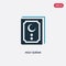 Two color holy quran vector icon from religion concept. isolated blue holy quran vector sign symbol can be use for web, mobile and