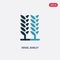 Two color israel barley vector icon from religion concept. isolated blue israel barley vector sign symbol can be use for web,