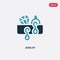 Two color jewelry vector icon from  concept. isolated blue jewelry vector sign symbol can be use for web, mobile and logo. eps 10