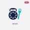 Two color keylock vector icon from gdpr concept. isolated blue keylock vector sign symbol can be use for web, mobile and logo. eps