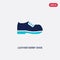 Two color leather derby shoe vector icon from clothes concept. isolated blue leather derby shoe vector sign symbol can be use for