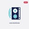 Two color loud woofer box vector icon from cinema concept. isolated blue loud woofer box vector sign symbol can be use for web,