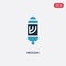 Two color mezuzah vector icon from religion concept. isolated blue mezuzah vector sign symbol can be use for web, mobile and logo