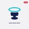 Two color mind eraser drink vector icon from drinks concept. isolated blue mind eraser drink vector sign symbol can be use for web