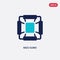 Two color mizu gumo vector icon from asian concept. isolated blue mizu gumo vector sign symbol can be use for web, mobile and logo