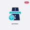 Two color motorway vector icon from artificial intelligence concept. isolated blue motorway vector sign symbol can be use for web