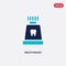 Two color mouthwash vector icon from beauty concept. isolated blue mouthwash vector sign symbol can be use for web, mobile and