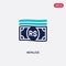 Two color nepalese vector icon from business concept. isolated blue nepalese vector sign symbol can be use for web, mobile and