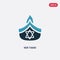 Two color ner tamid vector icon from religion-2 concept. isolated blue ner tamid vector sign symbol can be use for web, mobile and