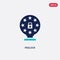Two color padlock vector icon from gdpr concept. isolated blue padlock vector sign symbol can be use for web, mobile and logo. eps