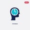 Two color patience vector icon from general concept. isolated blue patience vector sign symbol can be use for web, mobile and logo